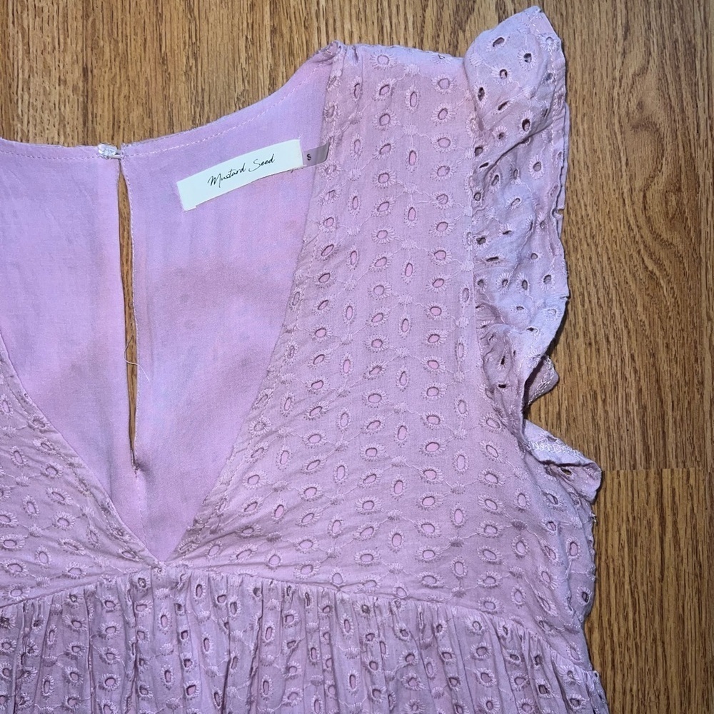 Purple Eyelet Dress - Picture 3 of 4
